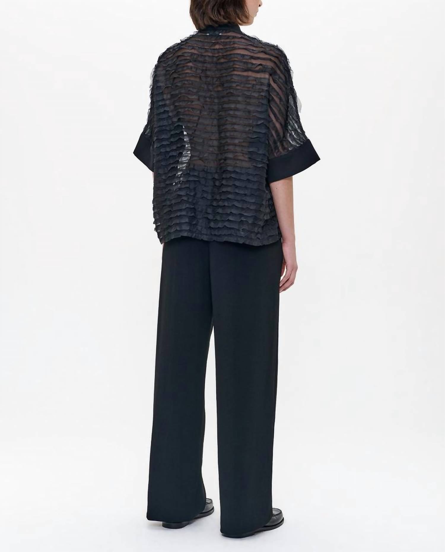 Joseph Ribkoff - Bubble Jacquard Boxy Blouse