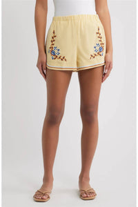 Cleobella - Wes Embroidered Pul-on Shorts