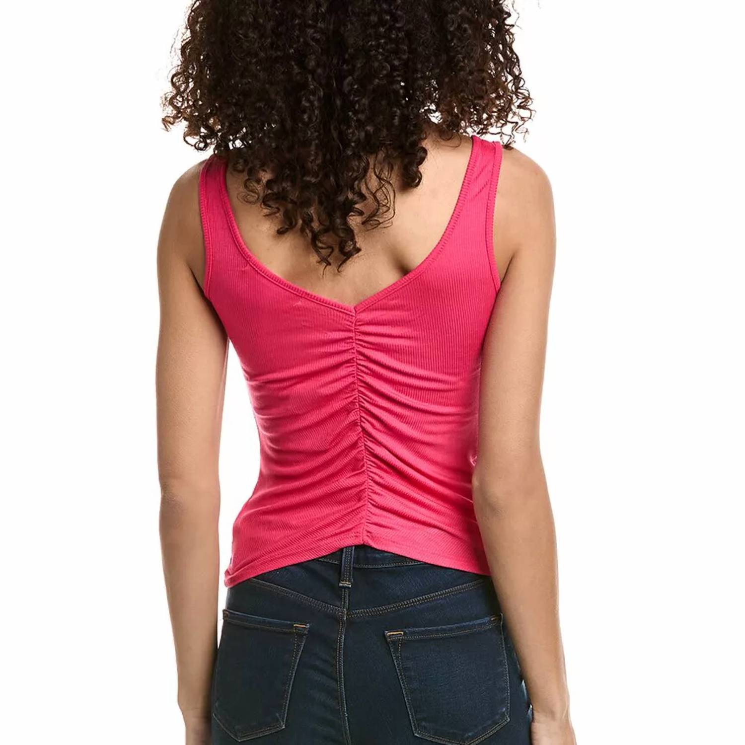 Project Social T - Carilano Ruched Rib Tank Top