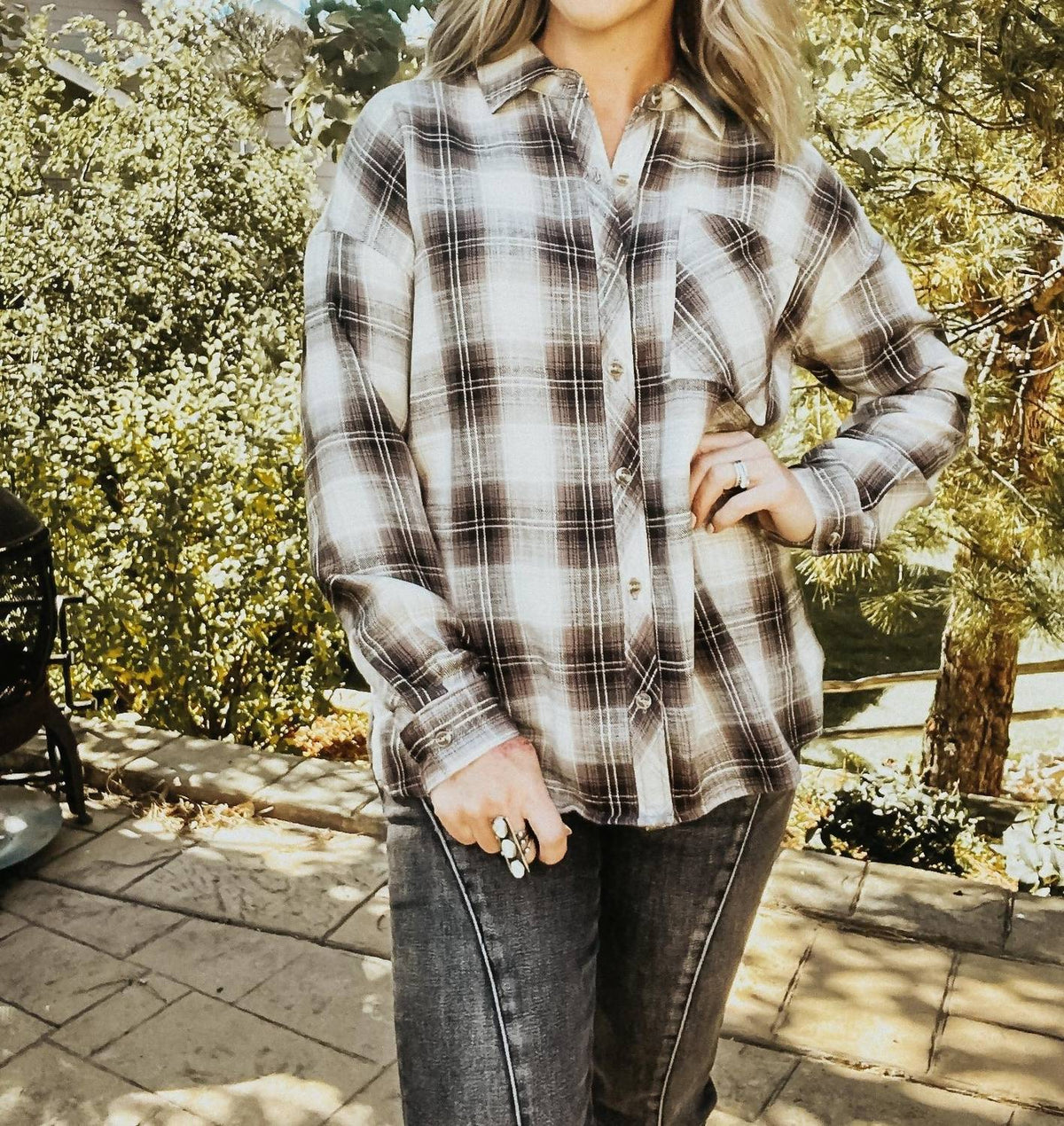 Be Cool - Button Down Plaid Flannel Shirt