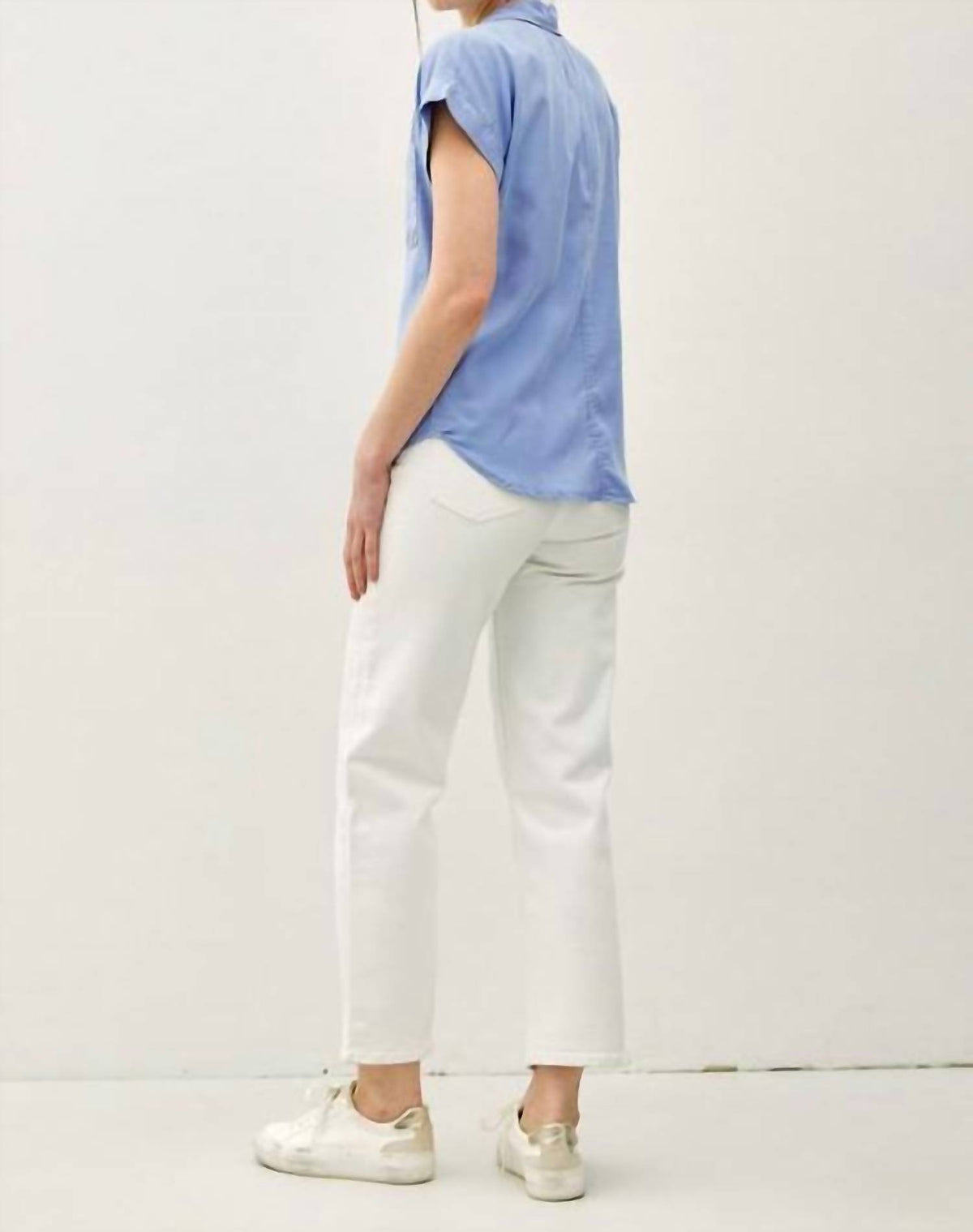 Be Cool - Cropped Button Up Top