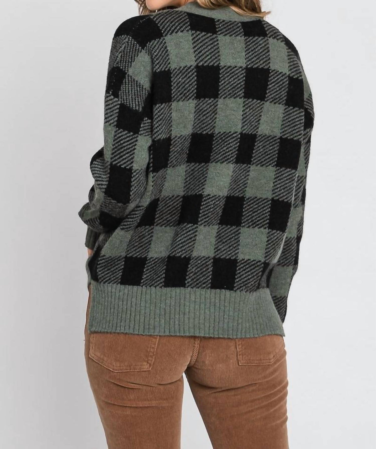 Be Cool - Plaid Button Up Cardigan