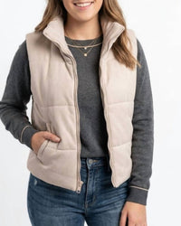 Be Cool - Puffer Vest With Zipper Closure
