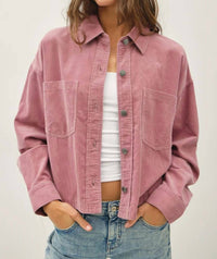 Be Cool - Simple Measure Corduroy Shacket