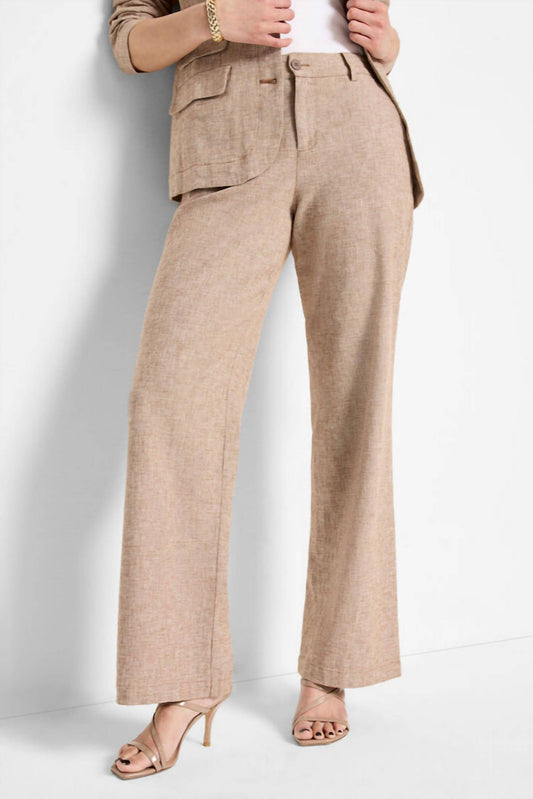 Nic + Zoe - Linen Cotton Eliot Wide Leg Pant