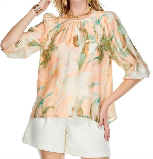 Jade - Melody Tam Gathers Neck Tie Back Top