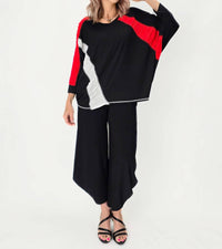 Lemon Grass - Dolman Sleeve V-neck Top
