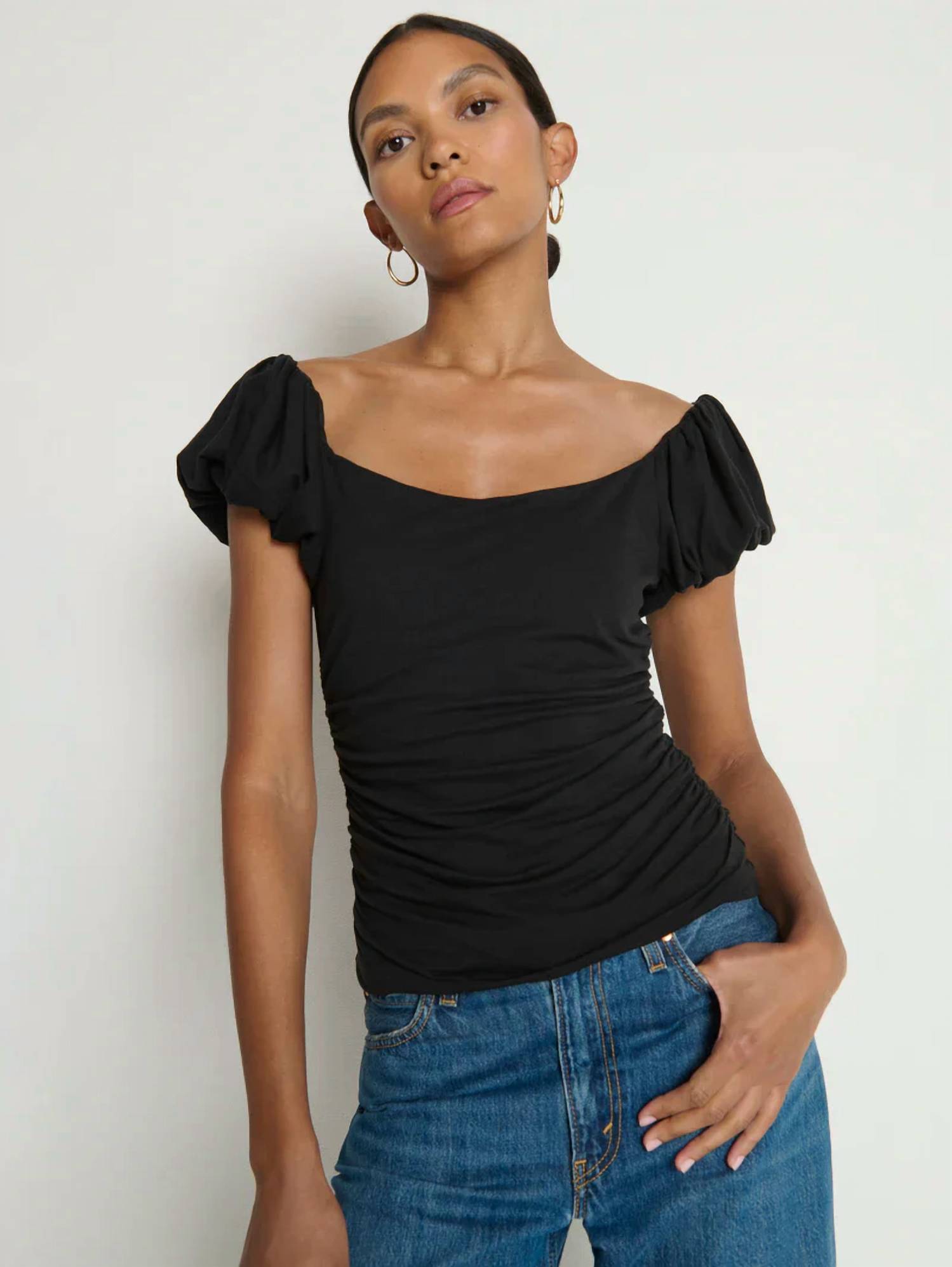 Nation Ltd - Angelica Bubble Sleeves Top