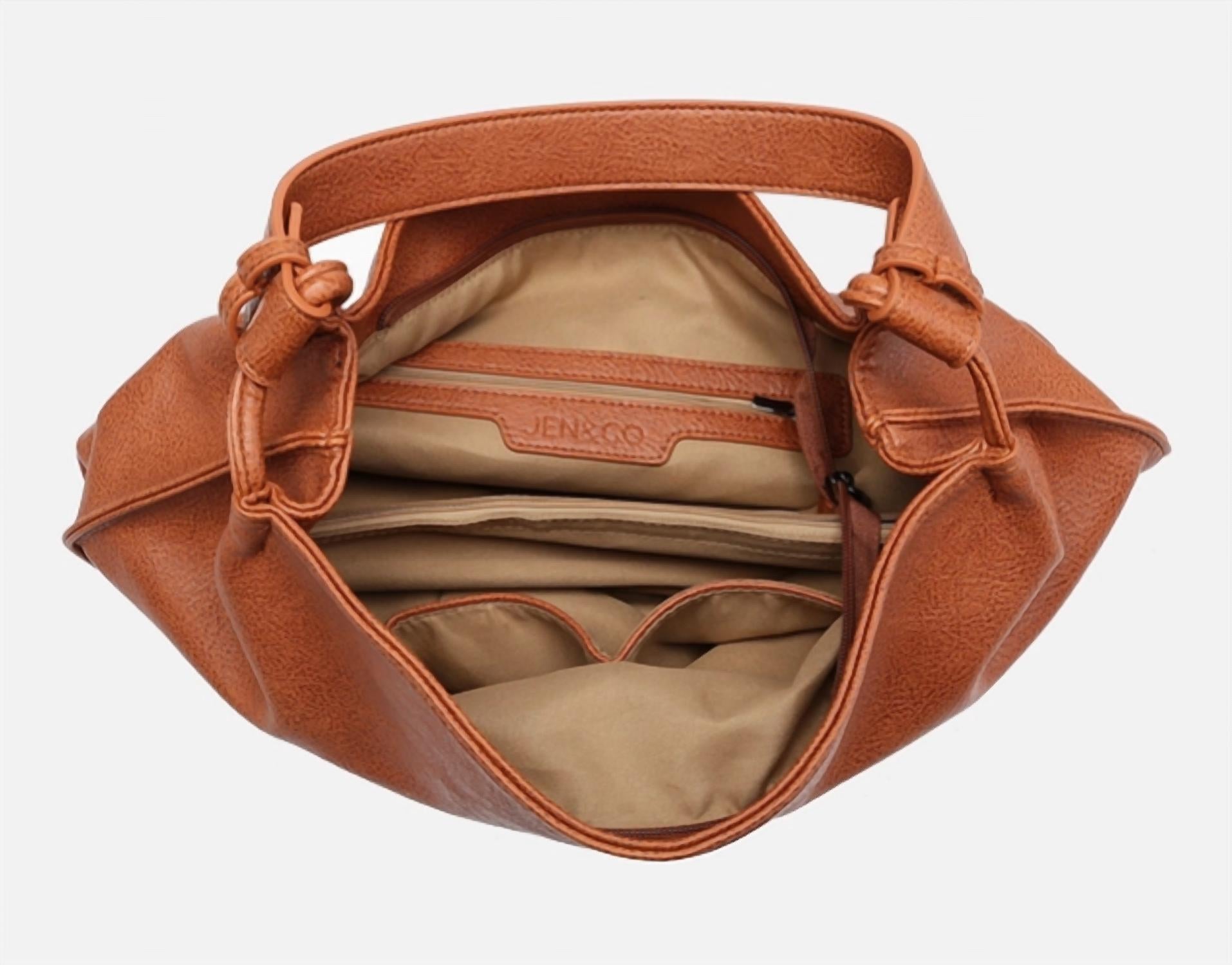 Jen & Co. - Women's Vegan Leather Rustic Handbag