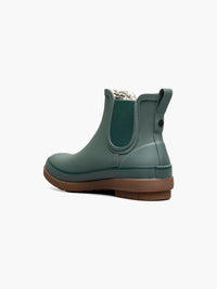 BOGS Women's Amanda Slip On Rain Boots in spruce - women's shoe - detail view