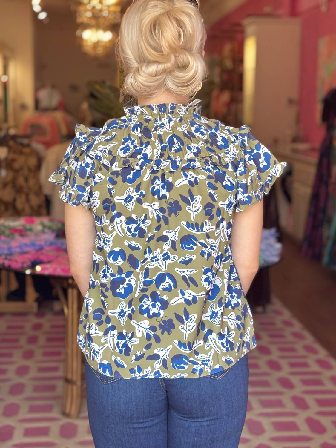 Sail To Sable - Flutter Sleeve Top