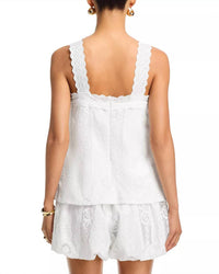 Line And Dot - Layered Lace Romper
