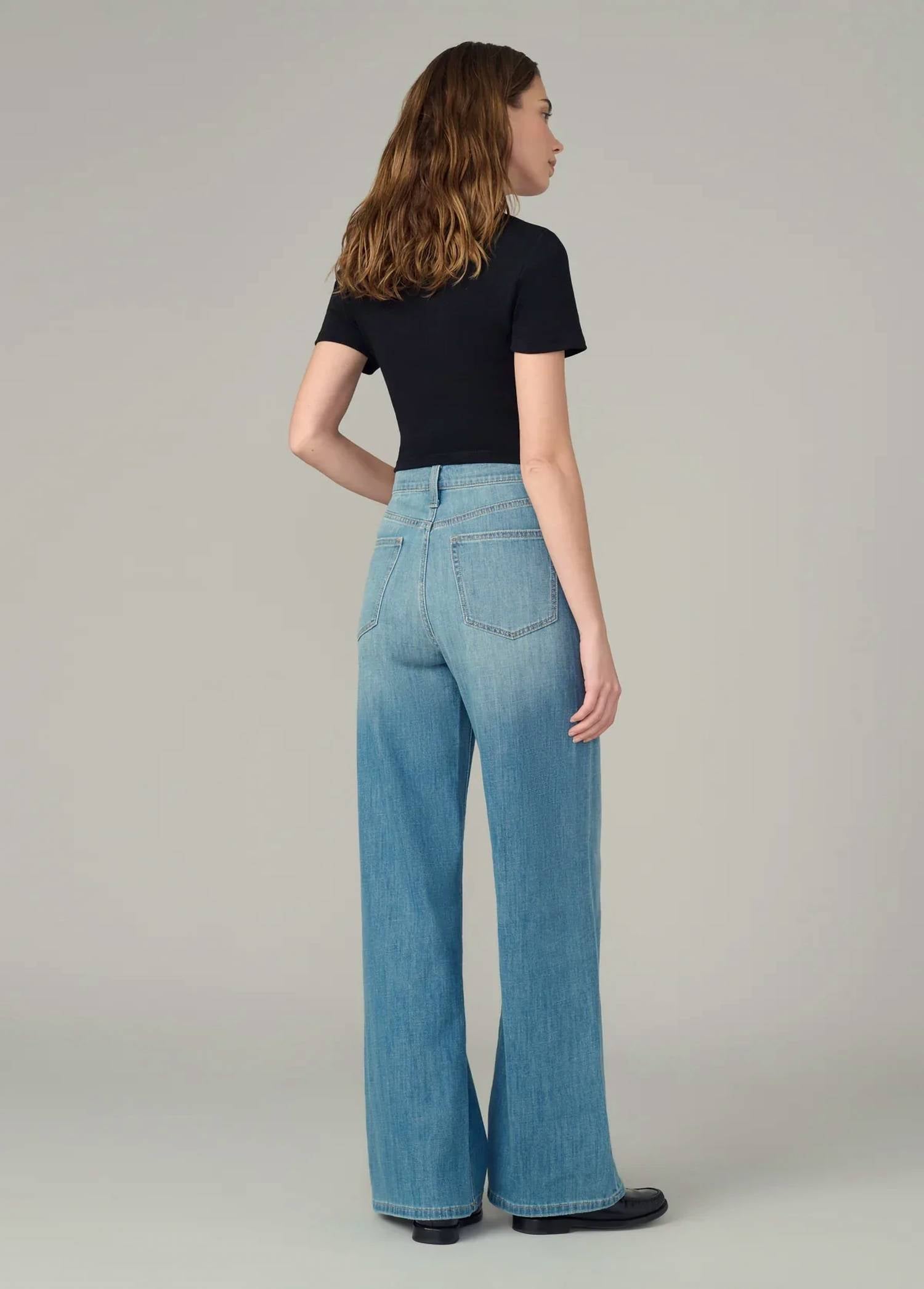 Joe'S Jeans - Mia Petite High Rise Wide Leg Jeans