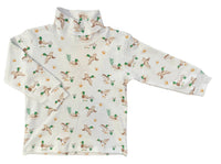 Luigi Kids - Kid's Mallard Duck Printed Turtleneck Sweatshirt