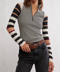 Free People - Avery Zip Up Sweater