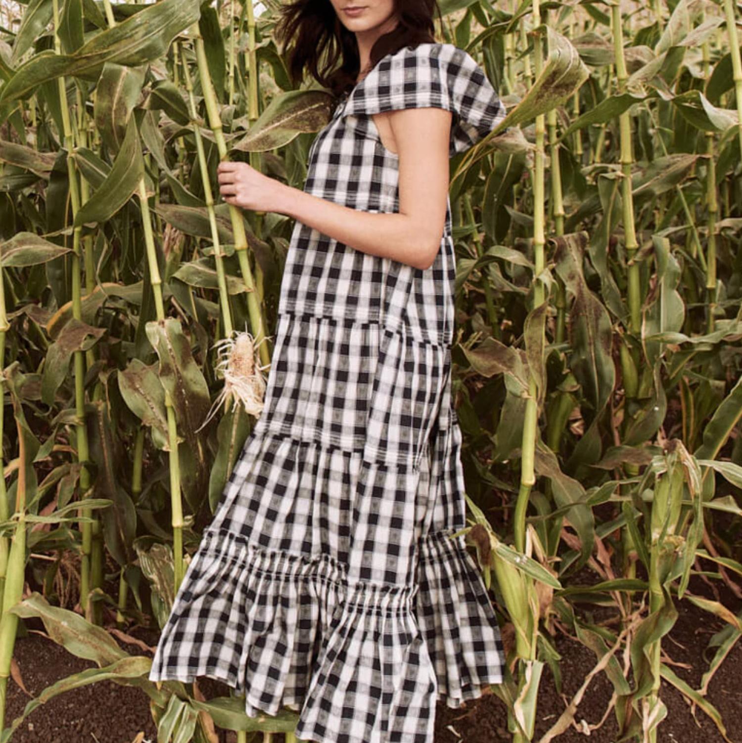 THE GREAT. Women's Nightingale Dress - women's dress - detail view