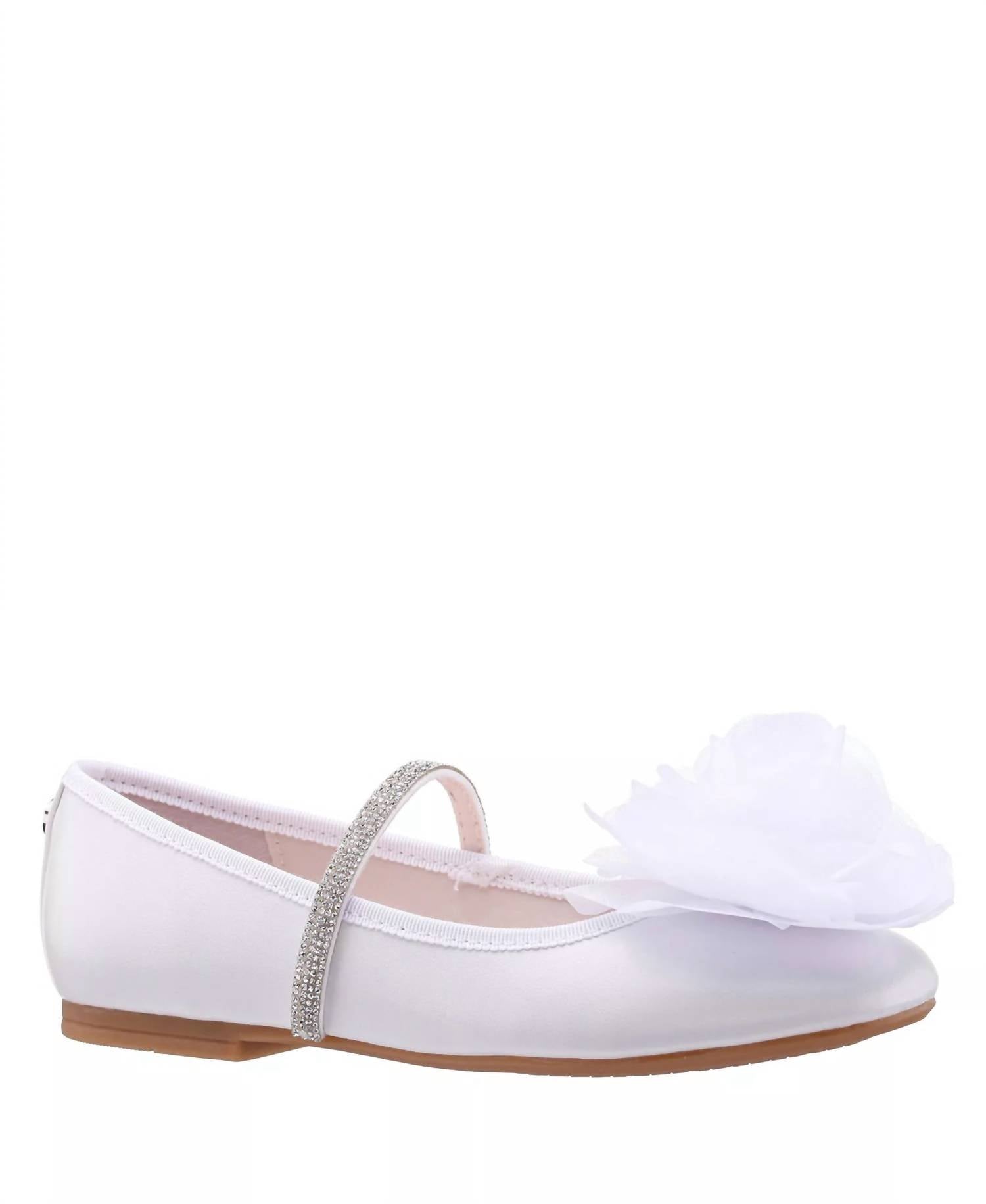 Nina Girls' Jory Ballet Flats in white - kids' shoe