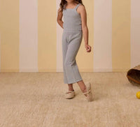 Rylee + Cru Girls Crochet Summer Set in sea foam - item