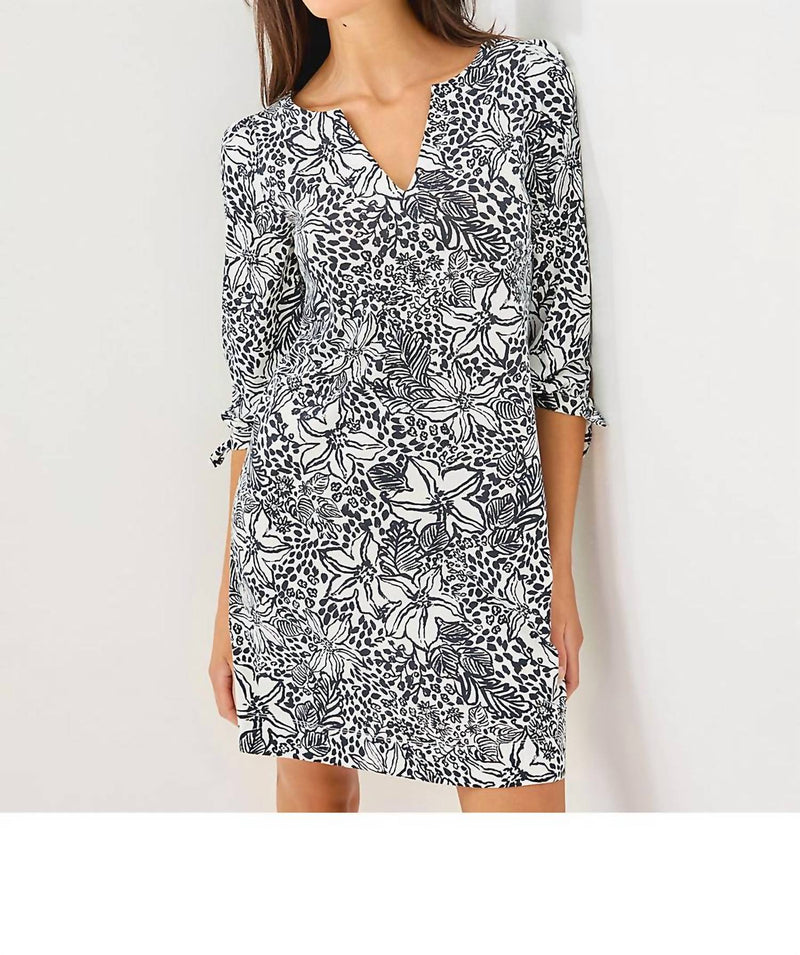Lilly Pulitzer Cath Mini Dress in onyx lots to spot - women's dress