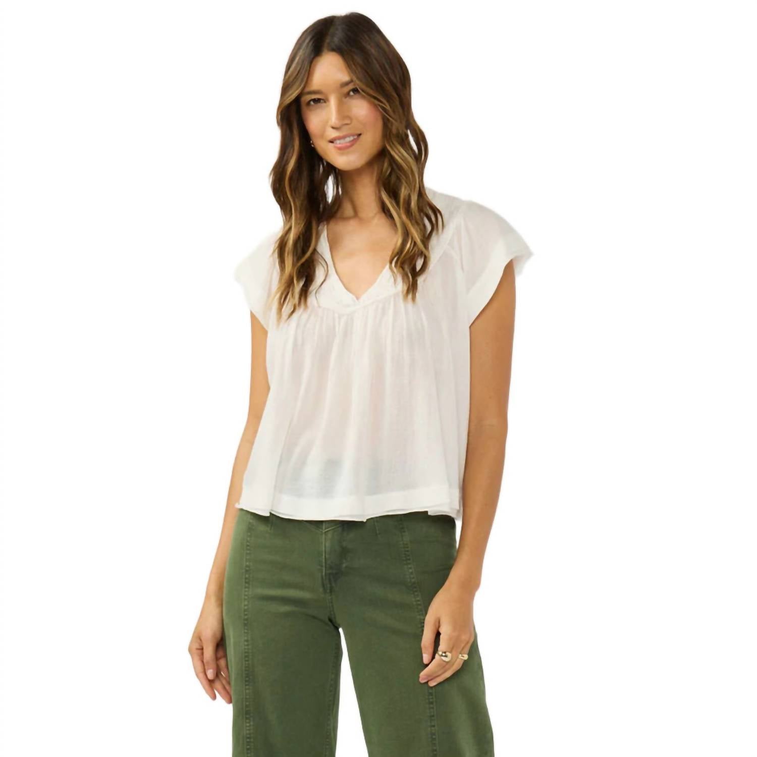 Lovestitch - Indira V Neck Top