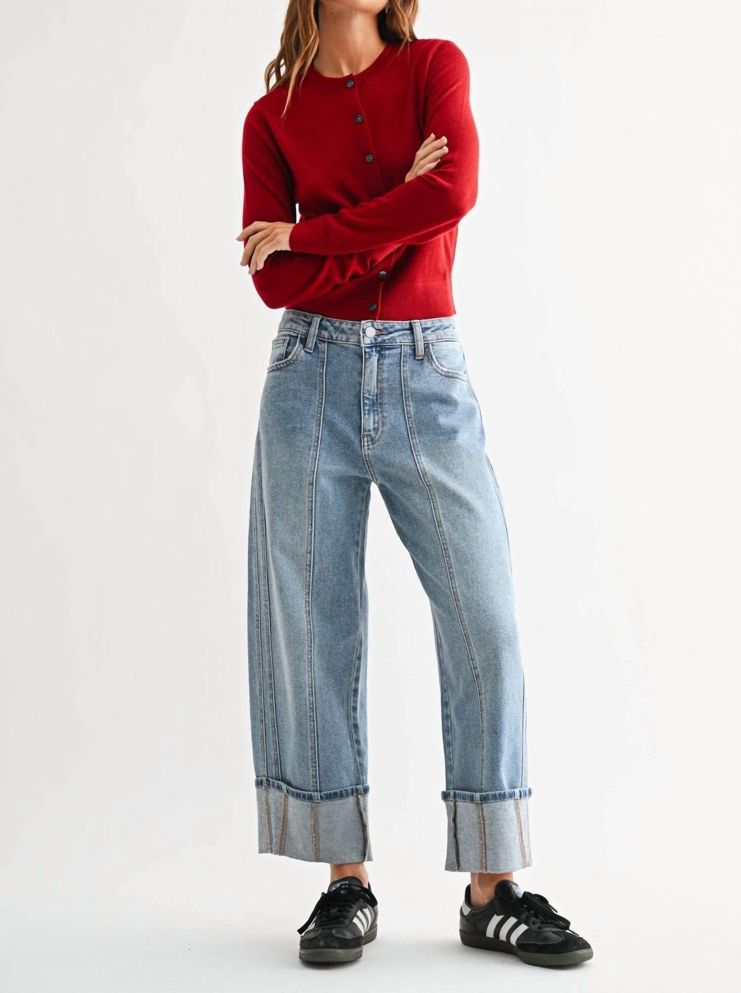 Jbd. - Cuffed Barrel Jeans