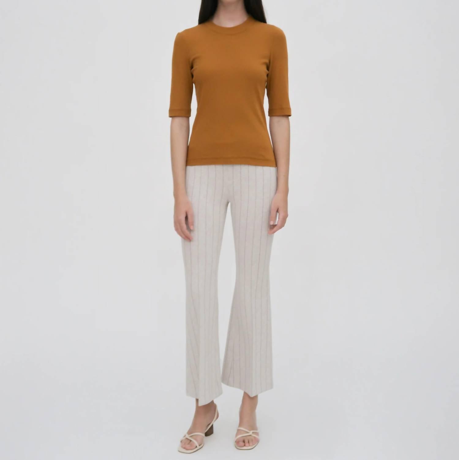Rosetta Getty - Cropped Sleeve T-shirt