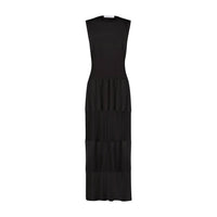 Marina Moscone - Bonded Jersey Sheath Maxi Dress
