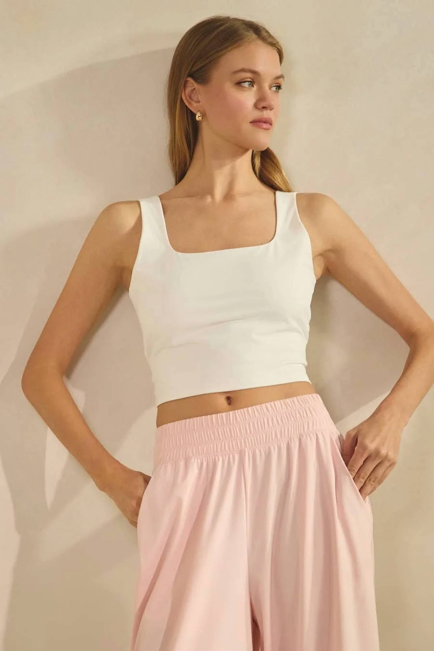 Oddi - Squareneck Cropped Top