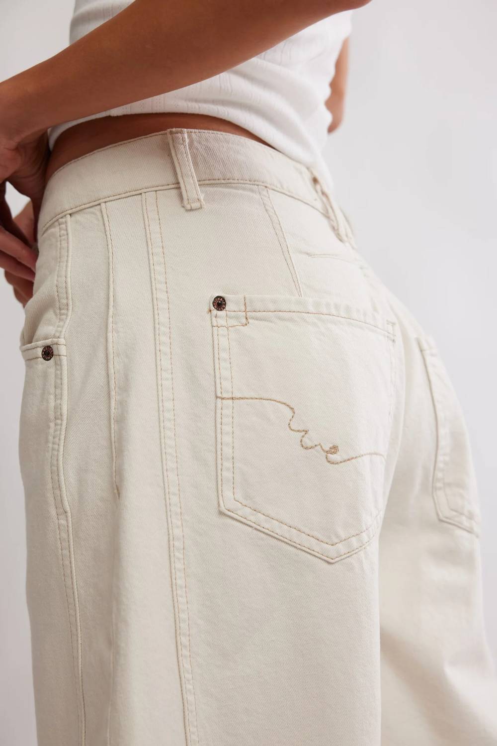 Free People - Good Luck Mid Rise Barrel Jeans