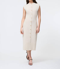 French Connection - Marley Knit Buttondown Midi Dress
