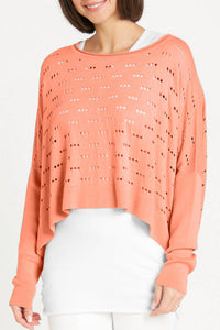 Planet By Lauren G. - Long 3 Hole Punch Sweater
