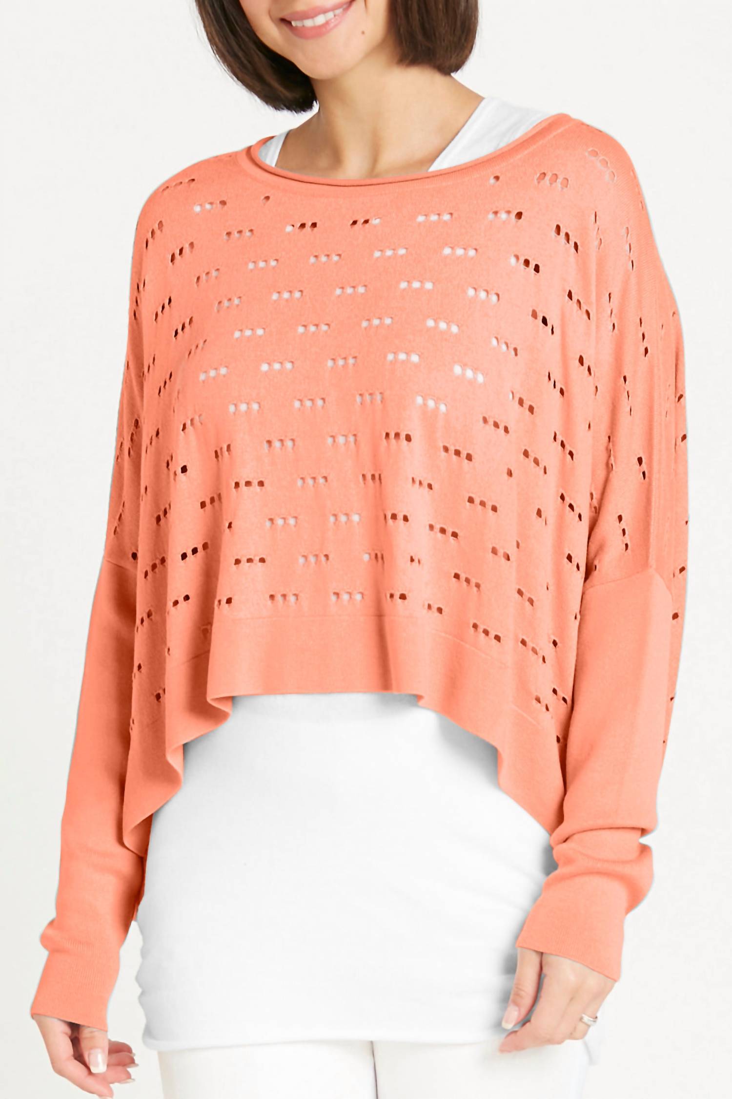 Planet By Lauren G. - Long 3 Hole Punch Sweater