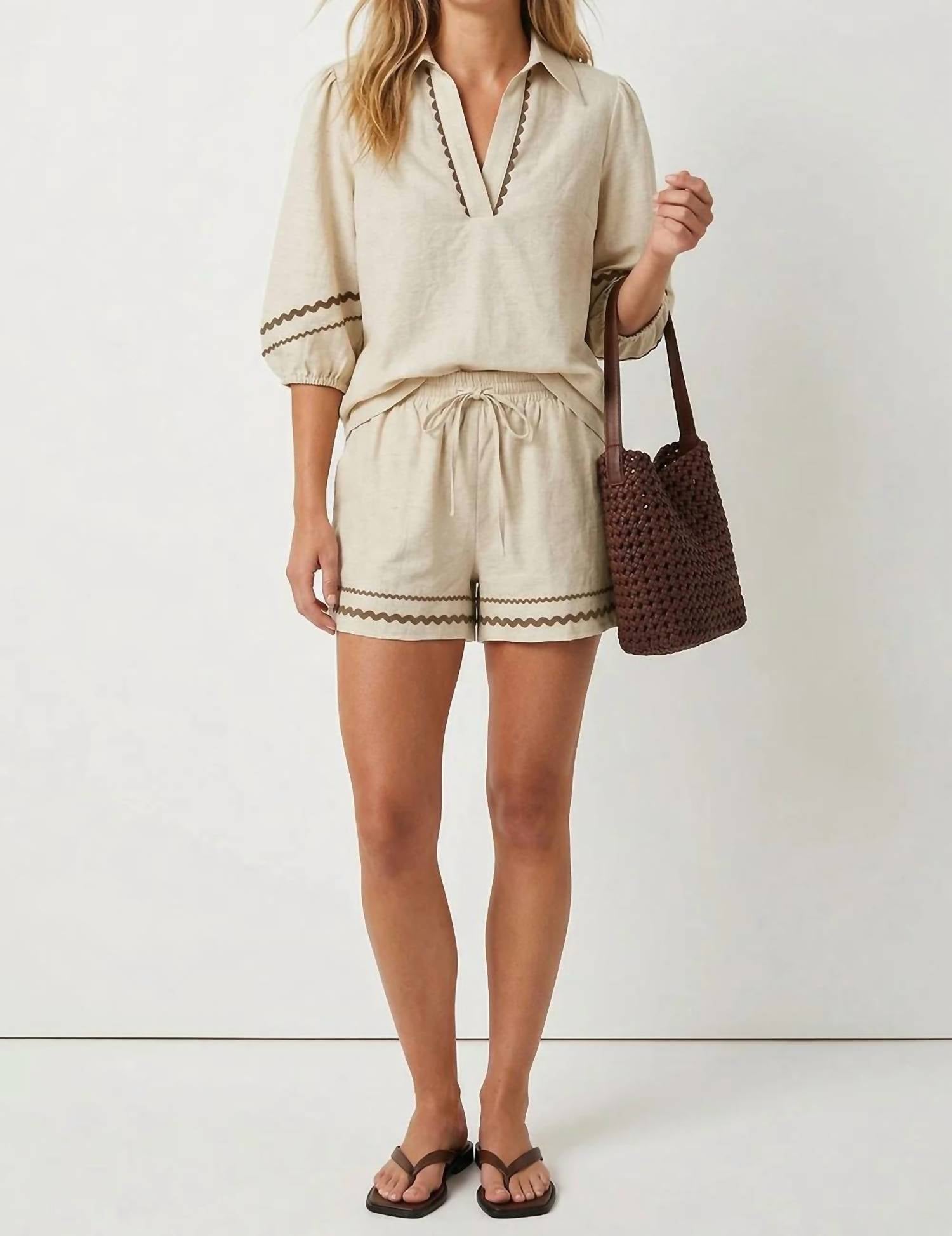 Naked Zebra - Lulu Linen Shorts