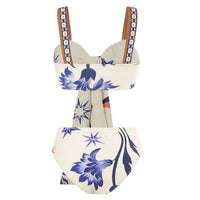 Sweetkama - Women's Tropical Ruffle Bikini Set