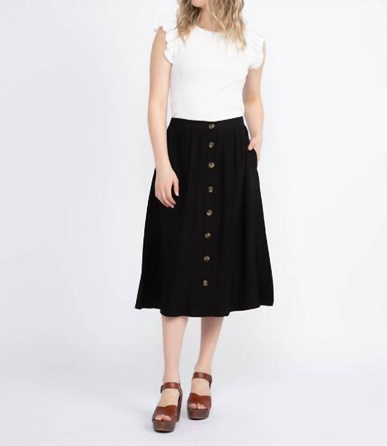 Current Air - Buttoned Midi Skirt