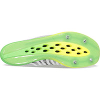 SAUCONY Women's Terminal Vt Spike Shoes in white slime - women's shoe - view 5