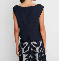 Nic + Zoe - Antibes Linen Cut Out Top