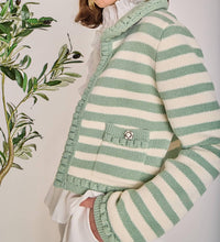English Factory - Pistachio Stripe Cardigan