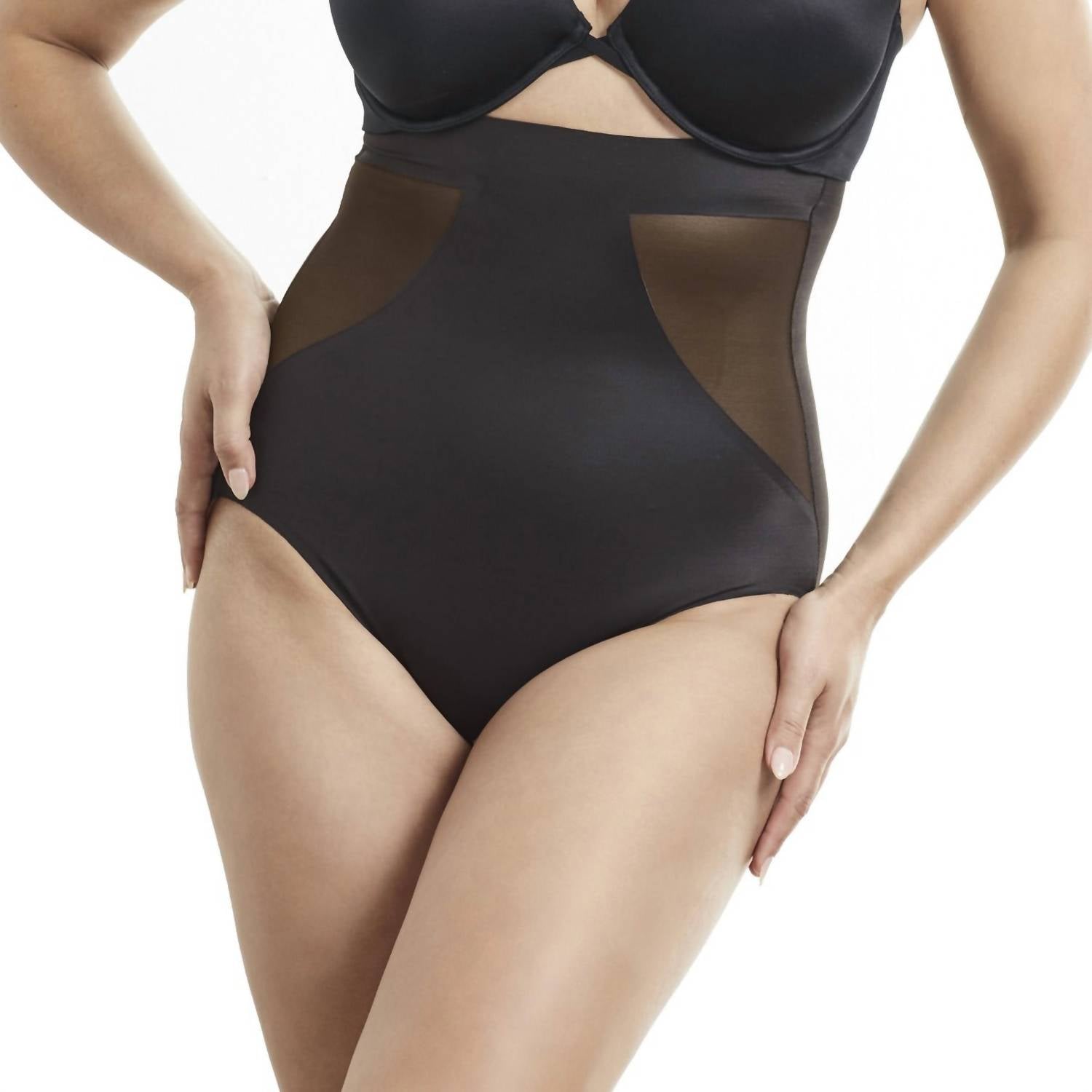 TC Fine Intimates Total Contour Hi-waist Brief in black - women's intimate
