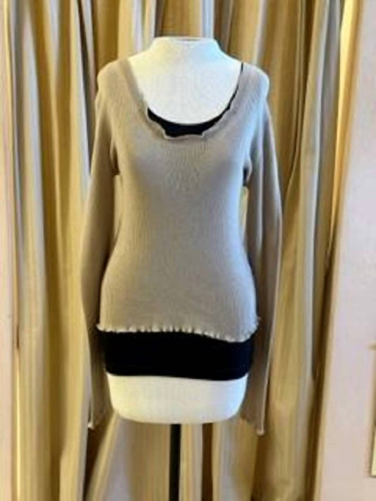 ROUND NECK LONG SLEEVE SWEATER