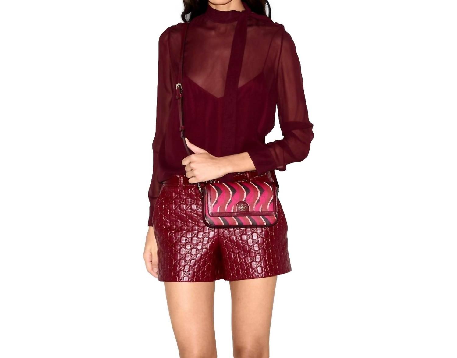 Gucci - Women's Printed Snake Mini Supreme Crossbody Bag