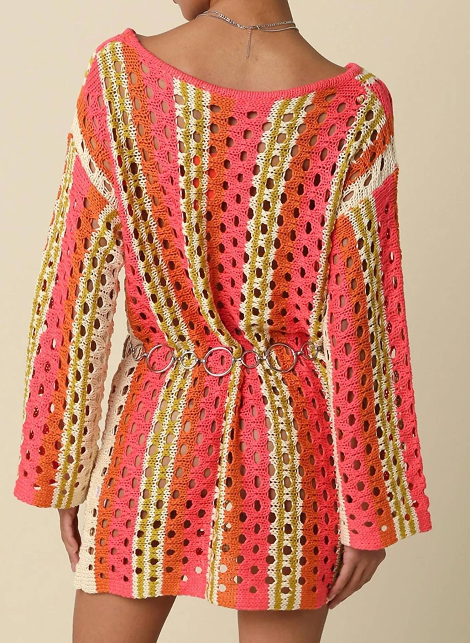Olivaceous - Phoenix Long Sleeve Crochet Cover Up