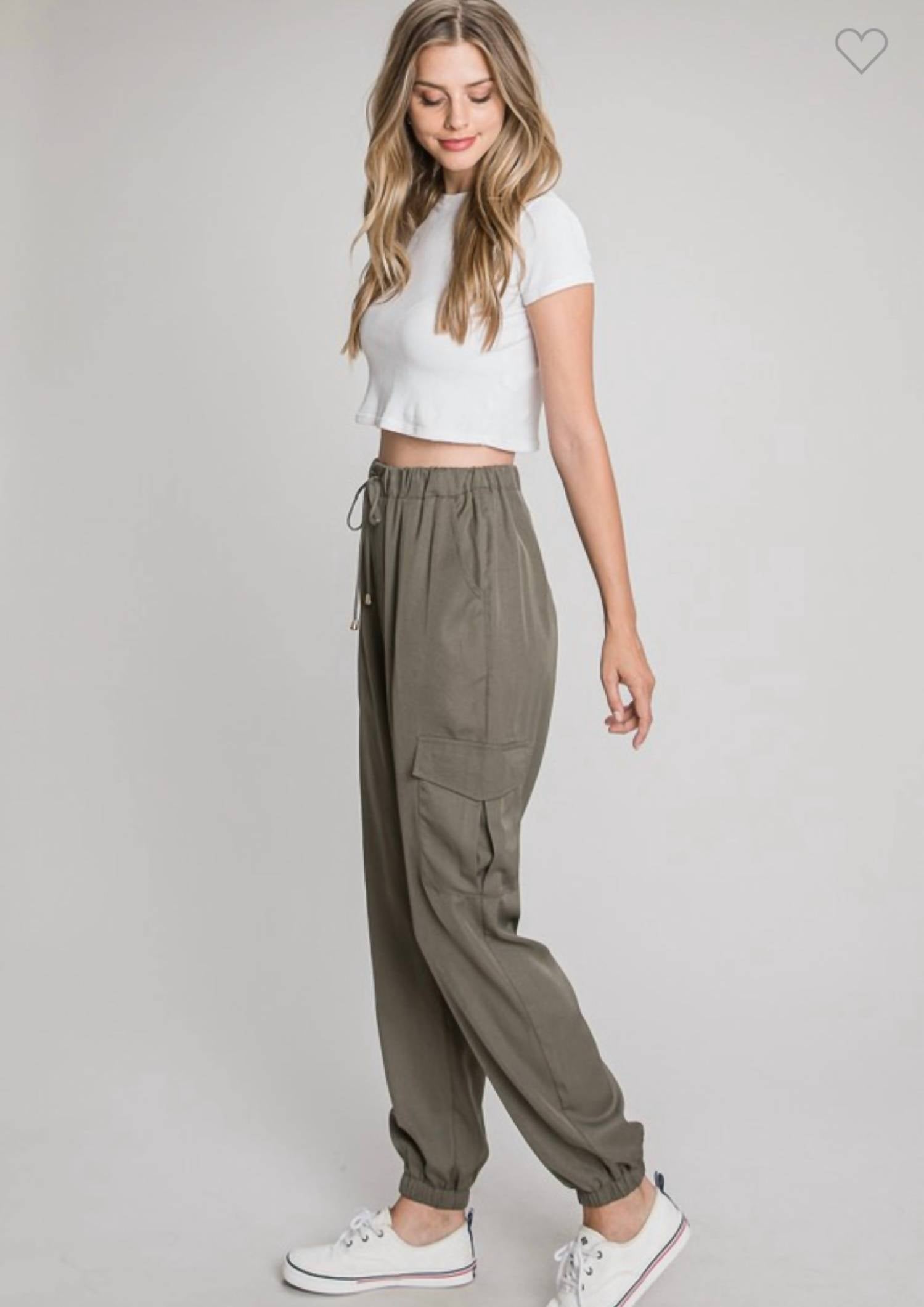 Allie Rose - Lilah Soft Cargo Joggers