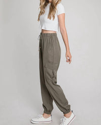 Allie Rose - Lilah Soft Cargo Joggers