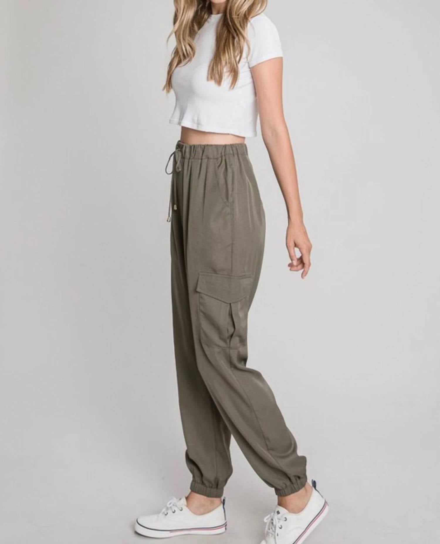 Allie Rose - Lilah Soft Cargo Joggers