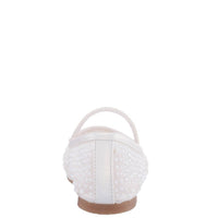 Nina - Girls' Pearl Mesh Ballet Flat Shoe