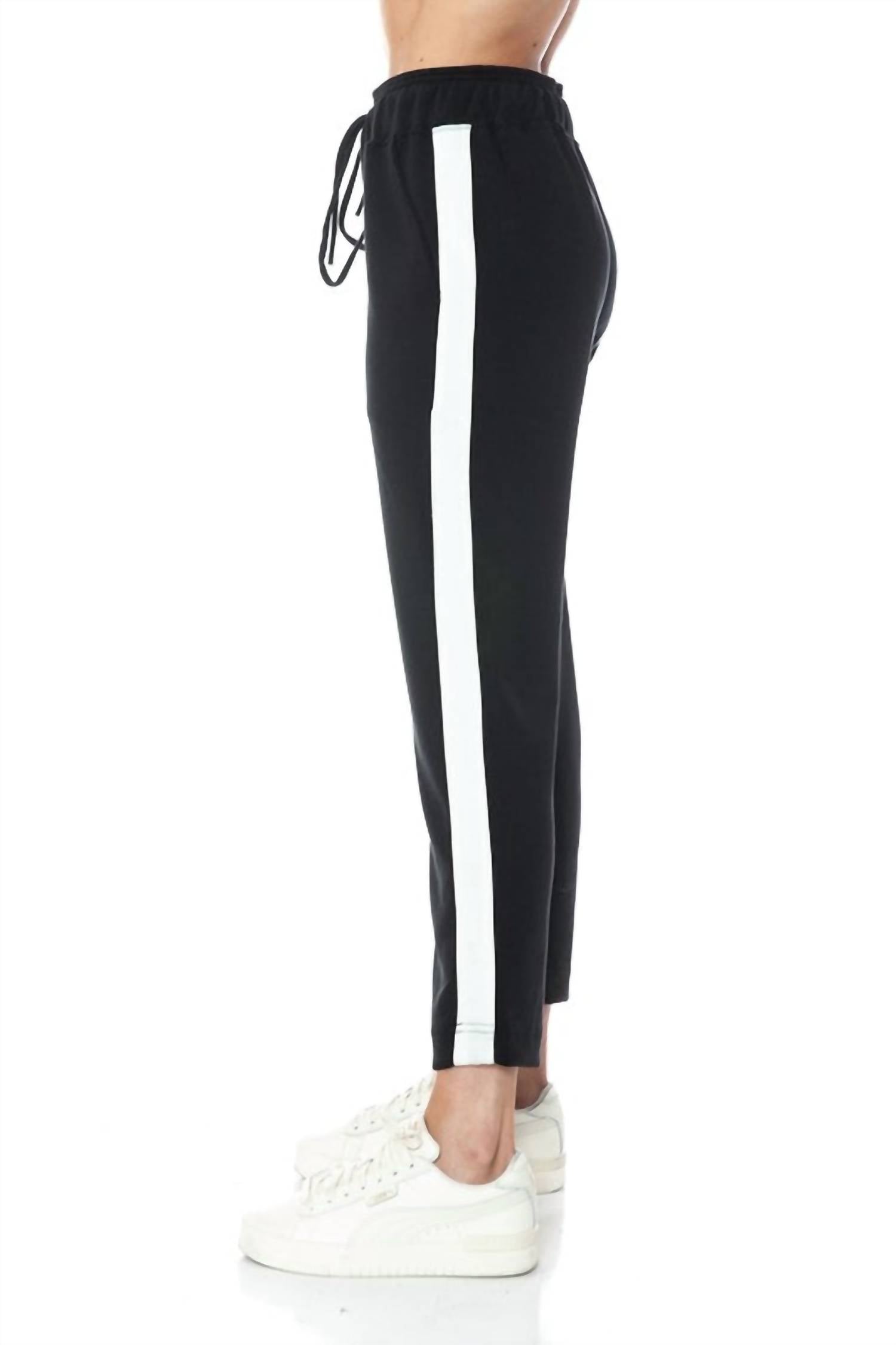 ariella Straight Leg Scuba Pant in black - women's jeans - alternate view
