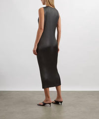Issey Miyake - Glossed Metal Pleats Dress
