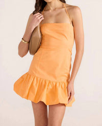 MINKPINK Charlotte Bubble Mini Dress in orange - women's dress - view 4