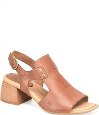 Born - Women's Sylvie Leather Peep Toe Slingback Sandal